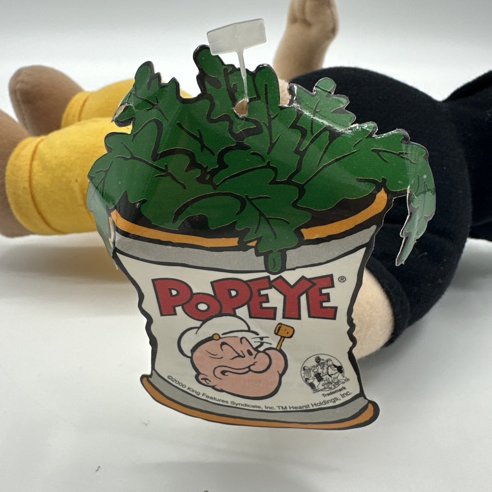 Popeye Cartoon Vintage 11inch Brutus Plush Play By Play 2000 Plush Stuffed Tag - Picture 4 of 16